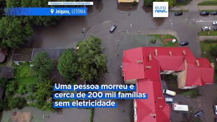 Pelo menos um morto devido às fortes tempestades que atingem os Estados Bálticos