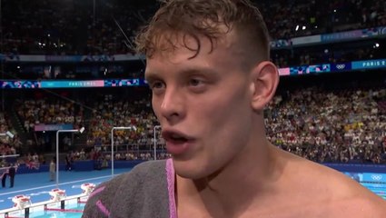 Matt Richards’s response after missing out on Olympic 200m freestyle gold by 0.02 seconds
