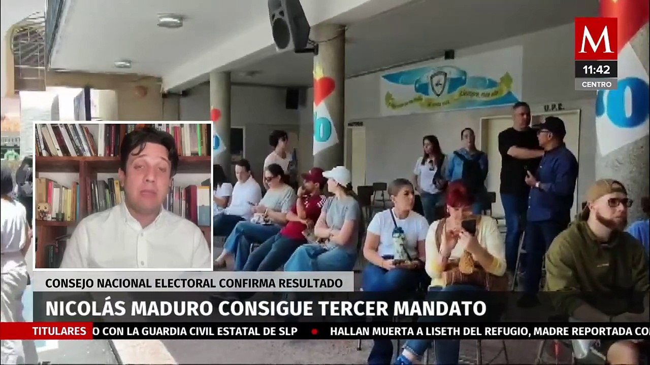 Dirigente político en Venezuela acusa fraude electoral, afirma que Maduro obtuvo solo 30% de votos