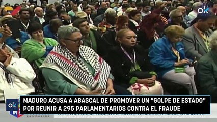 Maduro acusa a Abascal de promover un "golpe de Estado" por reunir a 295 parlamentarios contra el fraude