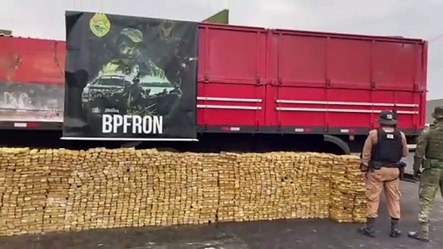 Carga de maconha apreendida pelo BPFron em Umuarama está avaliada em R$ 4,8 milhões