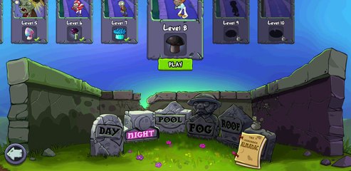 Plants vs. Zombies FREE level 8 night