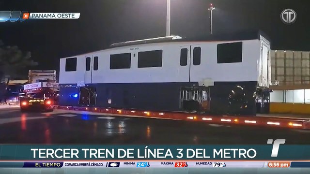 Tercer tren tipo monorriel para la Línea 3 del Metro será trasladado hacia Ciudad del Futuro