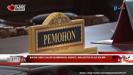 MAHKAMAH KONSTITUSI GELAR SIDANG PENGUJIAN UU PEMILIHAN GUBERNUR, BUPATI DAN WALIKOTA