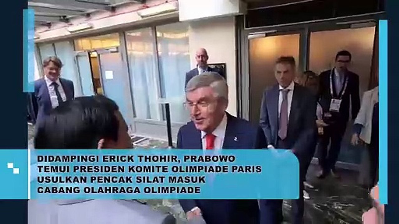 Usulkan Pencak Silat Masuk Cabor Olimpiade, Erick Thohir dan Prabowo Temui Presiden Komite Olimpiade Paris