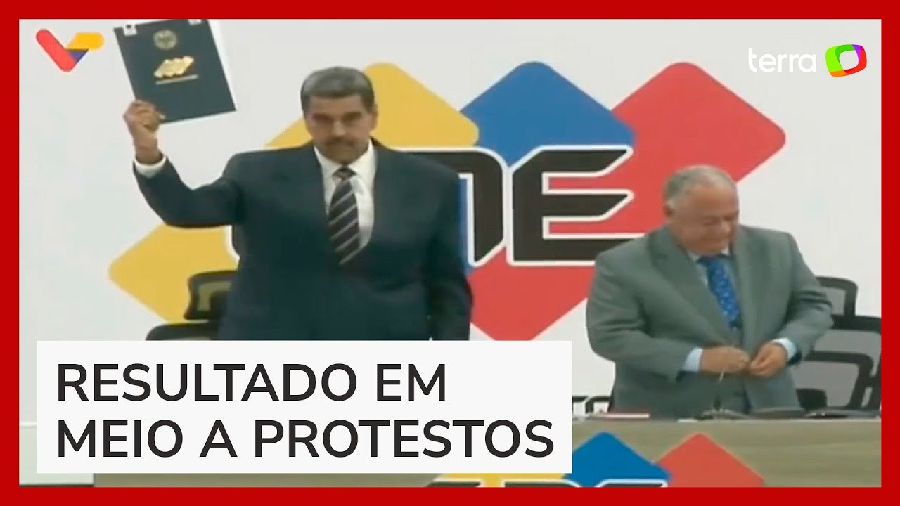 Sob desconfiança internacional, Maduro é proclamado presidente da Venezuela durante a cerimônia