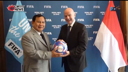 Bertemu Presiden FIFA, Prabowo di Challenge Cetak Gol