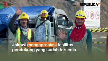 Tinjau Progres Istana Kepresidenan, Jokowi Soft Ngantor di IKN