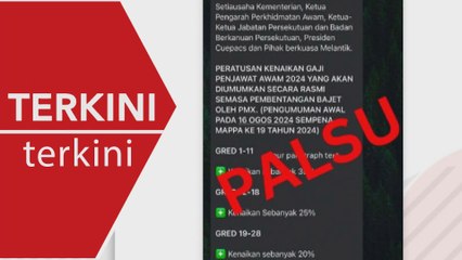 [TERKINI] Kandungan WhatsApp palsu gaji penjawat awam – JPA