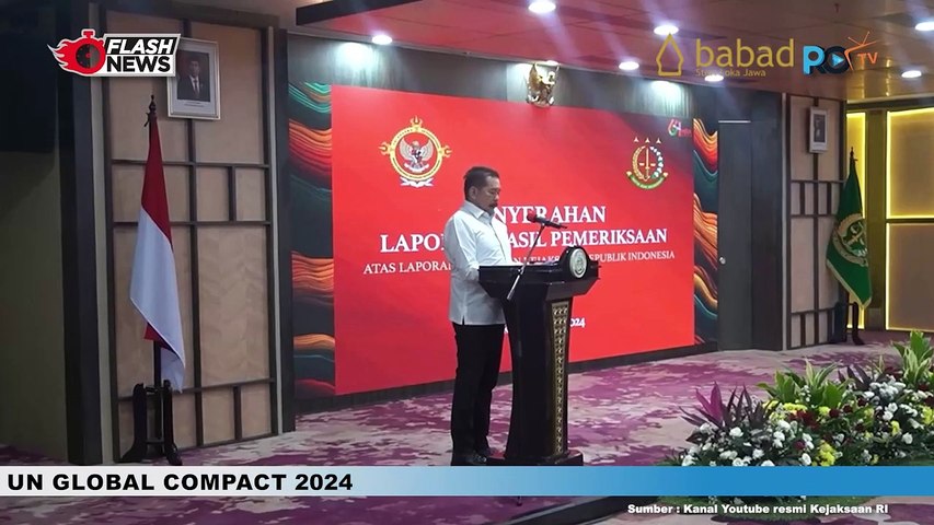 Penyerahan Laporan Hasil Pemeriksaan Atas Laporan Keuangan Kejaksaan RI Tahun 2023