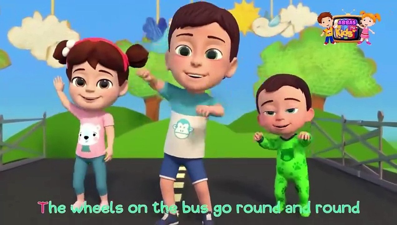 The Wheels on the Bus | Nursery Rhymes | Abbas Kids TV