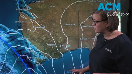 Wet and windy cold front sweeping across Western Australia