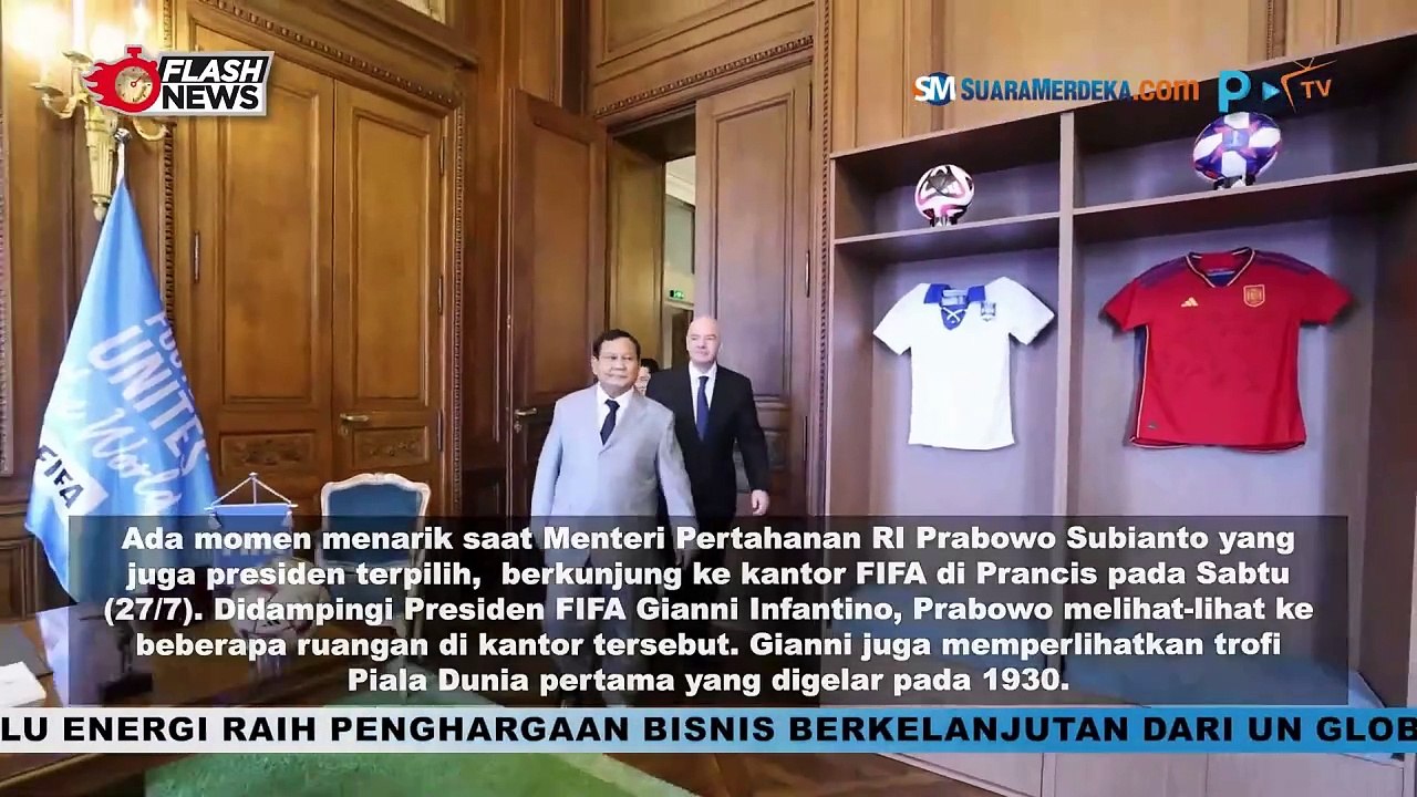 Bertemu Presiden FIFA, Prabowo Subianto Di Challenge Bikin Gol