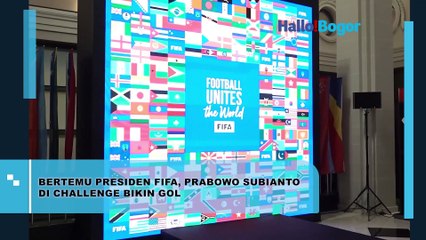 Prabowo Subianto dan Presiden FIFA Gianni Infantino Tampil dalam Challenge Gol di Kantor FIFA