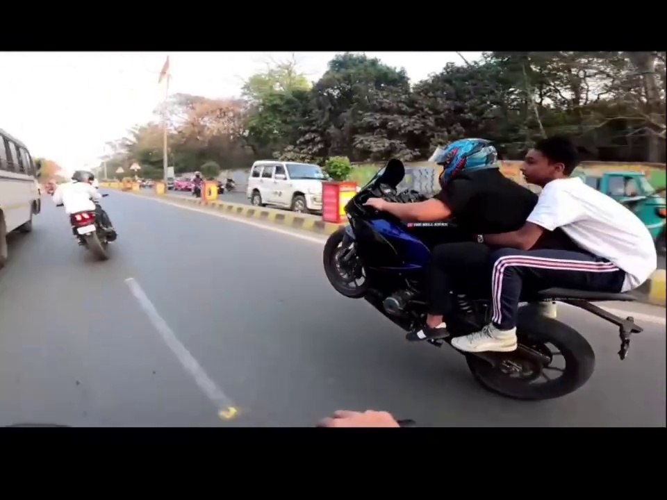 Crazy bike riding  almost got hit #dangerous