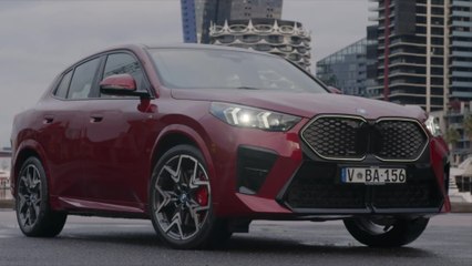 BMW iX2x Drive 30 Exterior Design in Fire Red