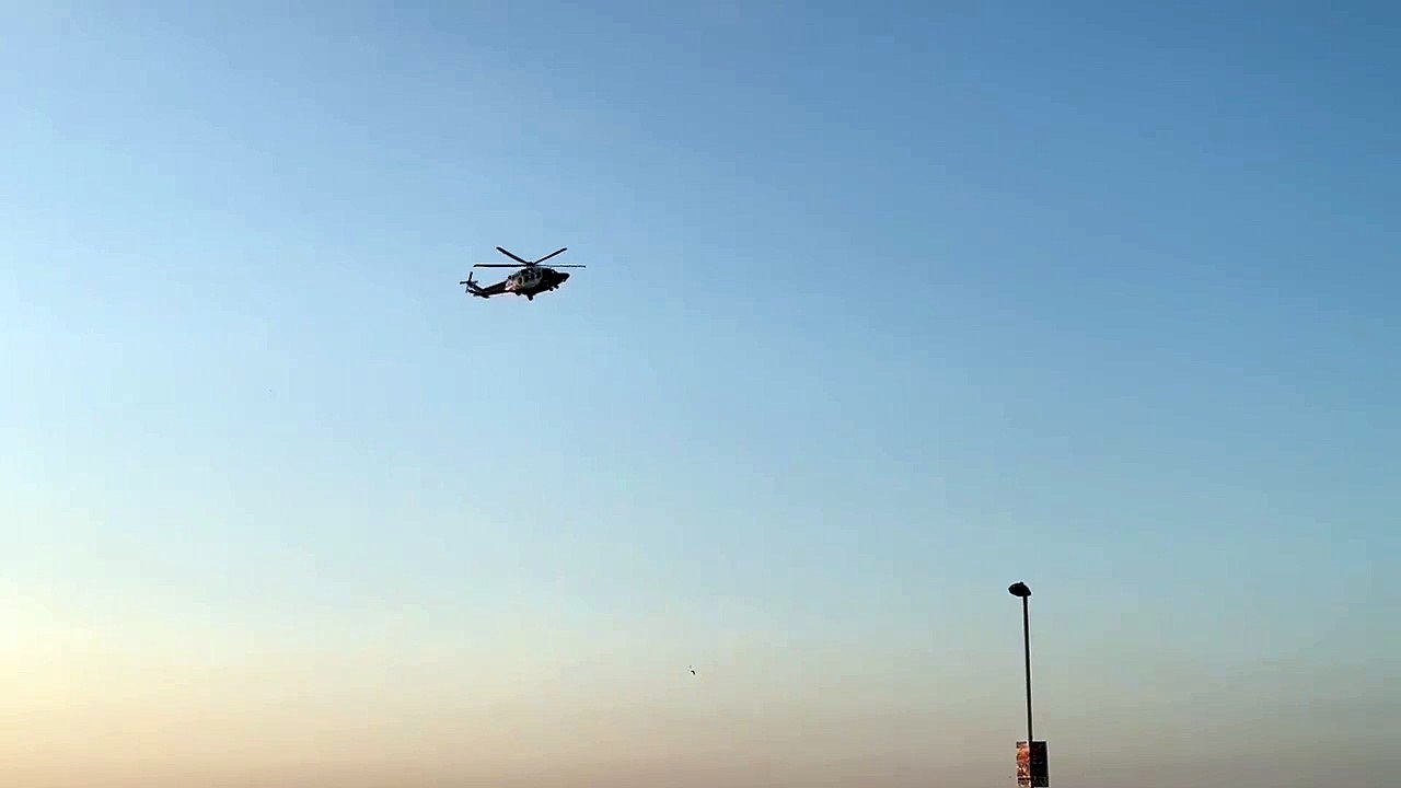 Watch as Coastguard helicopter joins emergency response to incident at Worthing Beach