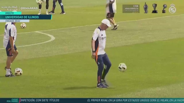 El clip viral de Ancelotti con 64 años que es hipnótico