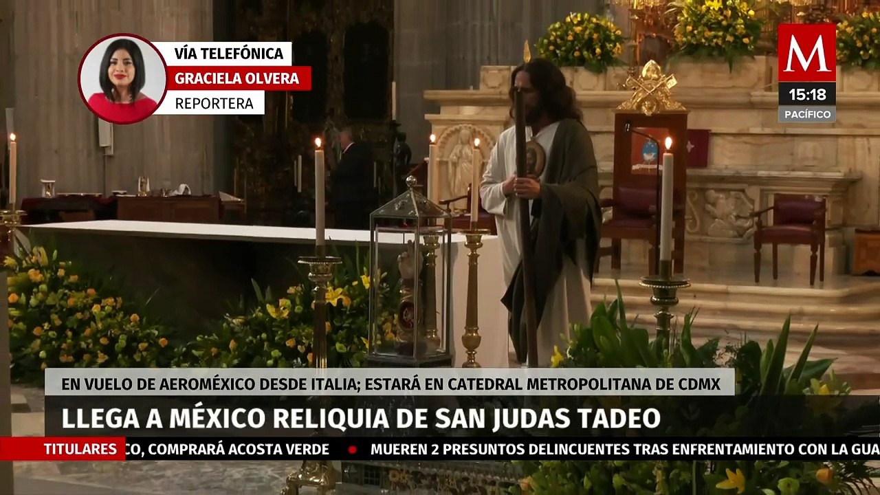 Reliquia de San Judas Tadeo llega a la Ciudad de México; estará en Catedral Metropolitana