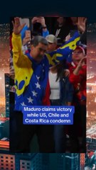 Nicolas Maduro, 61, addressed supporters at the presidential palace minutes after the announcement