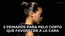 5 peinados para pelo corto que favorecen a la cara