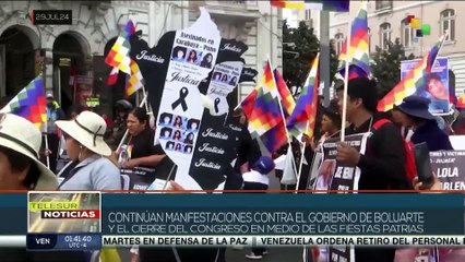 Persisten marchas contra Boluarte en Perú