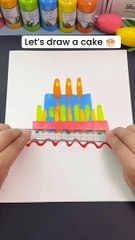 Learn how to draw a cake with ease using this simple and creative method. Follow along to create a beautif...l effort, perfect for any occasion. This technique will help you achieve a charming and professional-looking cake drawing,