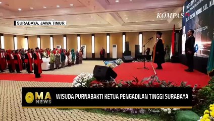 Upacara Wisuda Purnabakti Ketua Pengadilan Tinggi Surabaya - MA NEWS