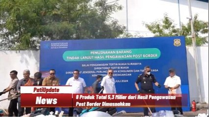 Zulkifli Hasan Pimpin Pemusnahan Hasil Pengawasan Post Border Senilai 5,3 Miliar di Sidoarjo