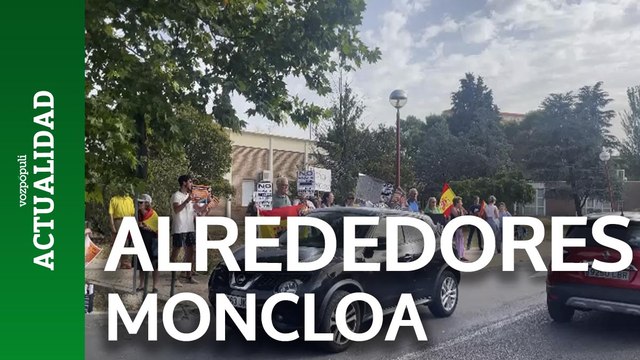 Así se encuentran los alrededores de Moncloa antes de la declaración de Pedro Sánchez