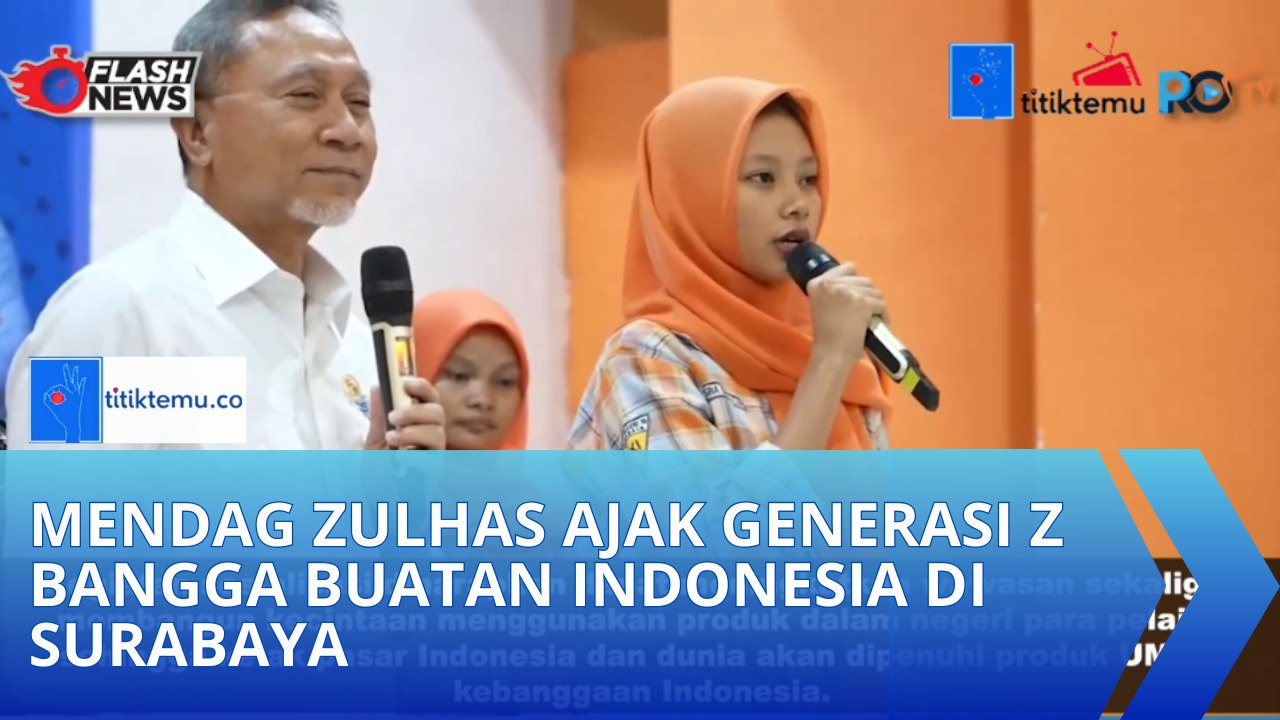 Mendag Zulhas Ajak Generasi Z Bangga Buatan Indonesia di Surabaya