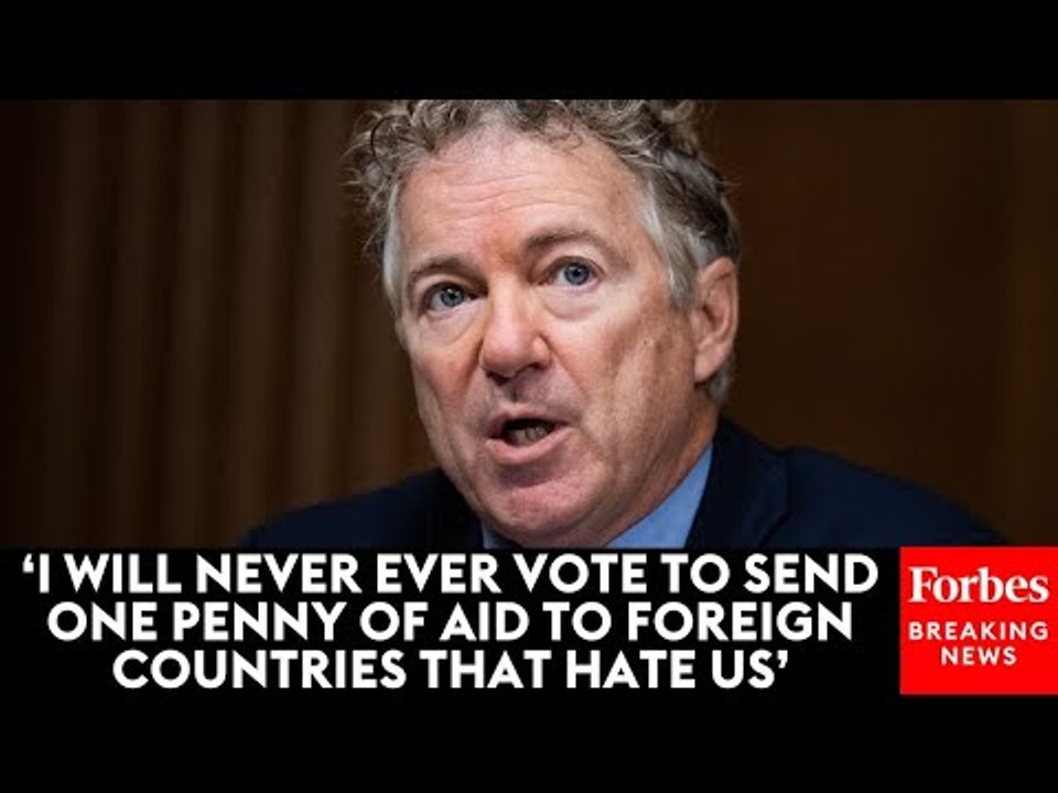 Rand Paul Calls For The Reexamination Of All Foreign Aid With The US Trillions In Debt