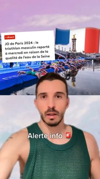 Le triathlon masculin dans la Seine est reporté à cause de la pollution ! Voici tous les scénarios