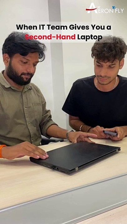 When IT Team Gives You a Second Hand Laptop | AeronFly Travel | Make Your Safar Suhana