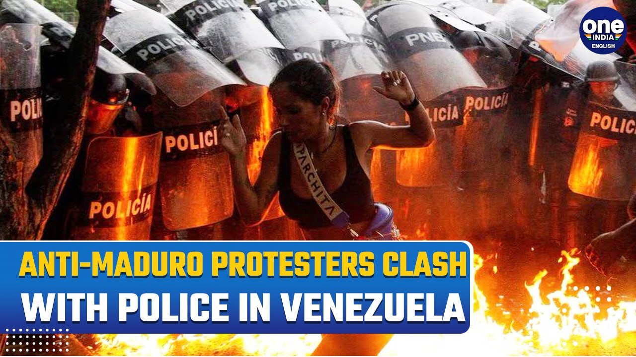 Venezuela Election Protest: Venezuela's Forces Use Tear Gas On Anti-Maduro Protesters In Caracas