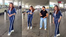 Bhagyashree ने Airport पर Paparazzi के साथ की Full मस्ती, Social Media पर Dance Video हुआ Viral!