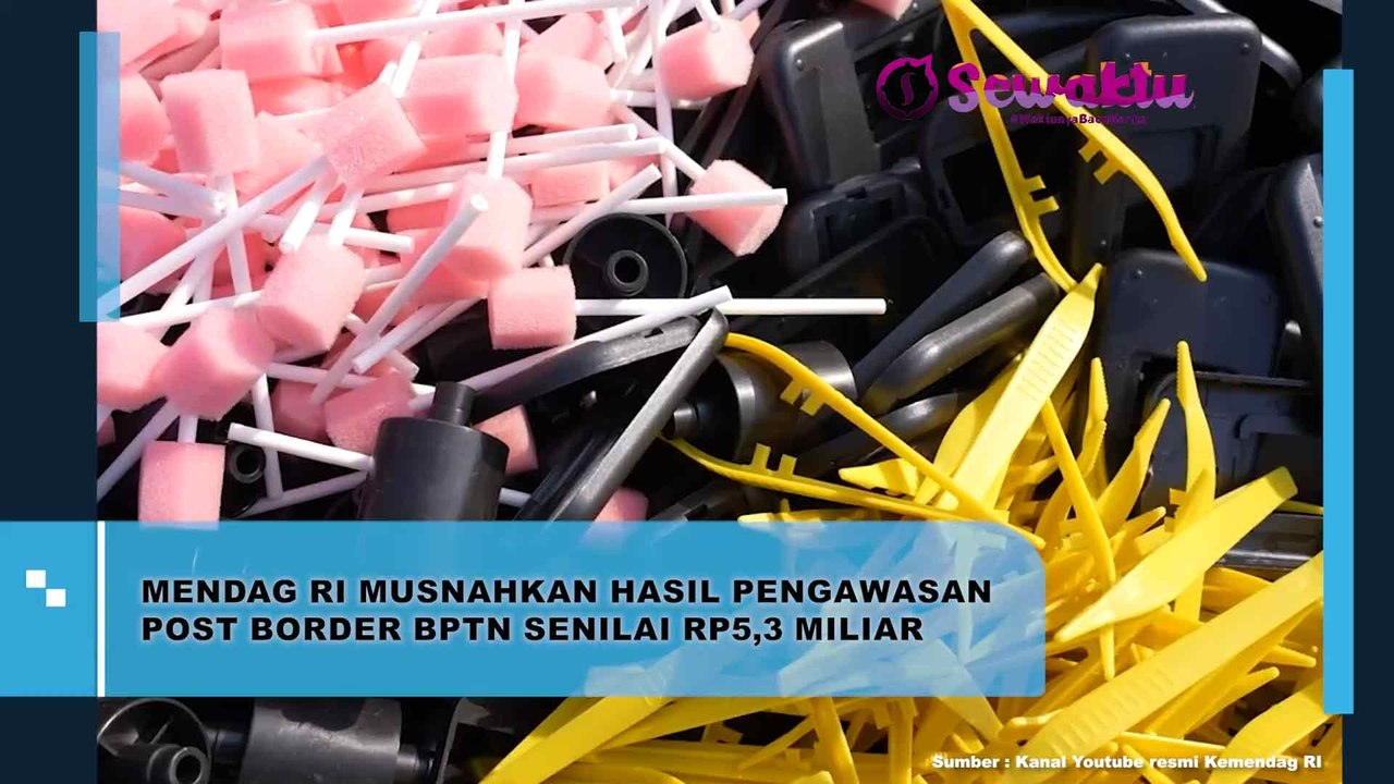 Mendag RI Musnahkan Hasil Pengawasan Post Border Bptn Senilai Rp5,3 Miliar