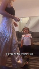 Jéssica Antunes com o filho Isaac