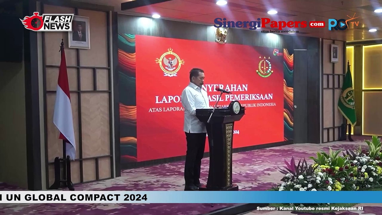 Penyerahan laporan hasil pemeriksaan atau lhp atas laporan keuangan Kejaksaan RI tahun 2023