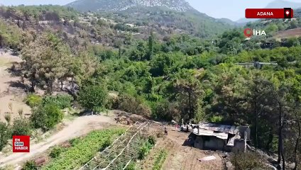 Adana'da evi yanan yaşlı adam: 80 yıllık evim başımıza yıkıldı