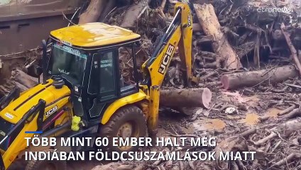 Több mint hatvanan meghaltak Indiában az özönvízszerű esőket követő földcsuszamlások miatt