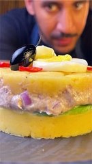 Peruvian causa rellena✨  بيرو كاوسا ريلينا ✨سلطة لذيذة وسهلة