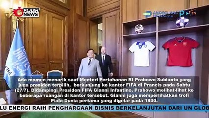 BERTEMU PRESIDEN FIFA, PRABOWO SUBIANTO DI CHALLENGE BIKIN GOL