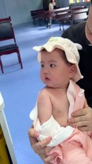 Lovely Baby get a vaccine for first time #babyvideos #lovelybaby #cutebaby #dailymotion #trending