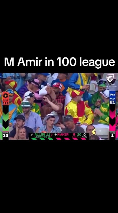 UHAMMMAD AAMIR IN THEVE HUNDARED LEGUE SPORT LOR KING aamir