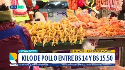 ¿A cuánto está el kilo del pollo en Santa Cruz este martes?