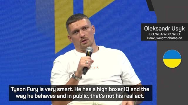 Tyson Fury's persona is an act - Usyk