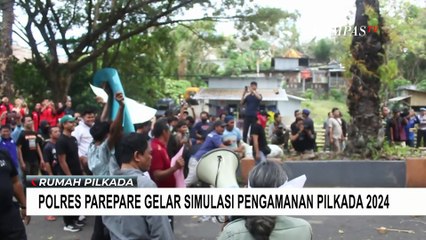 Polres Parepare Gelar Simulasi Pengamanan Pilkada 2024