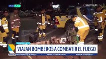 Voluntarios del grupo GEOS viajaron desde Cochabamba para apoyar en los incendios en Santa Cruz