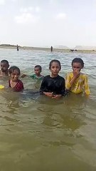 Children enjoying Hub Lake